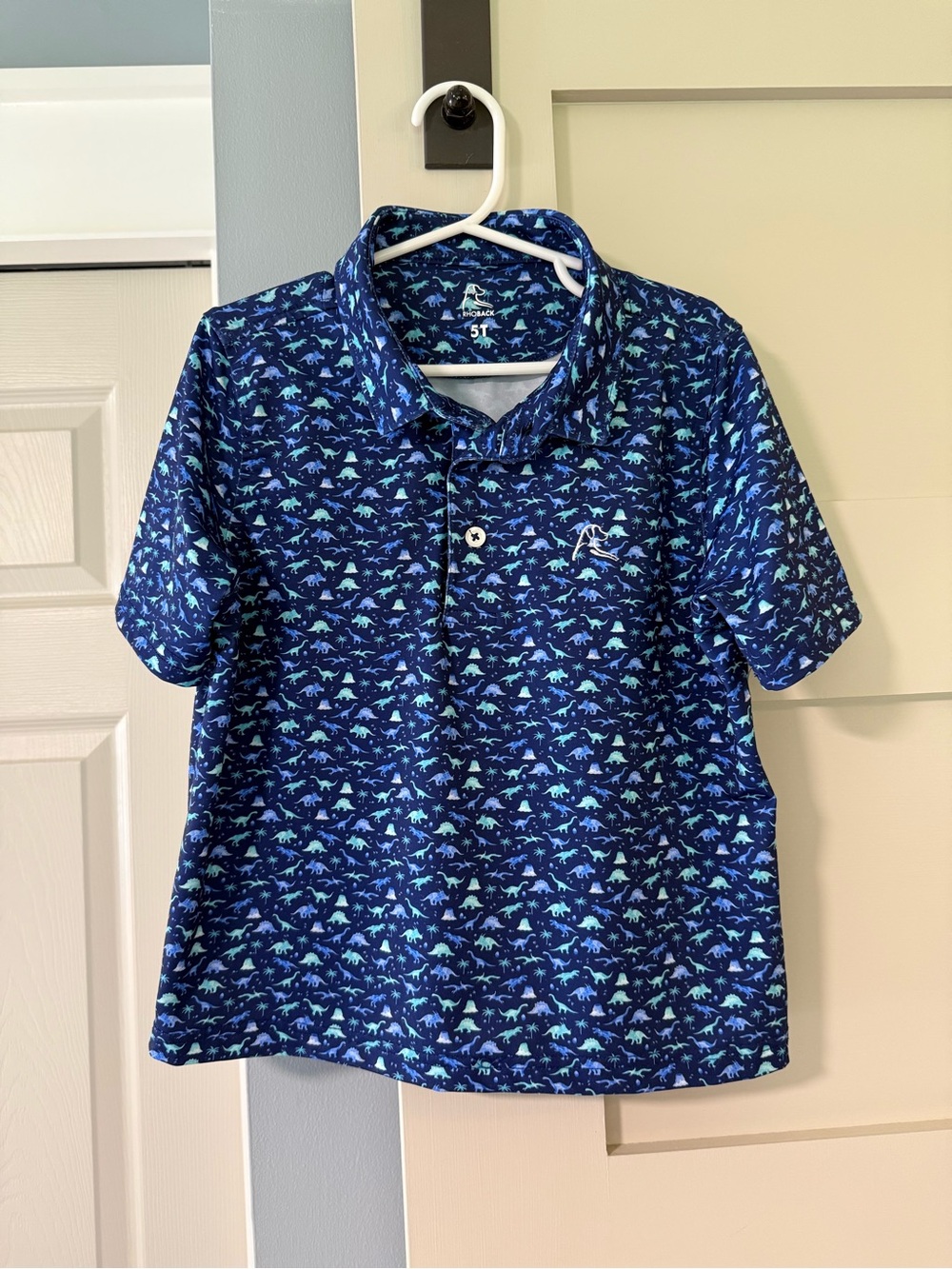Rhoback “Lil Jurassic” Toddler Short Sleeve Performance Polo